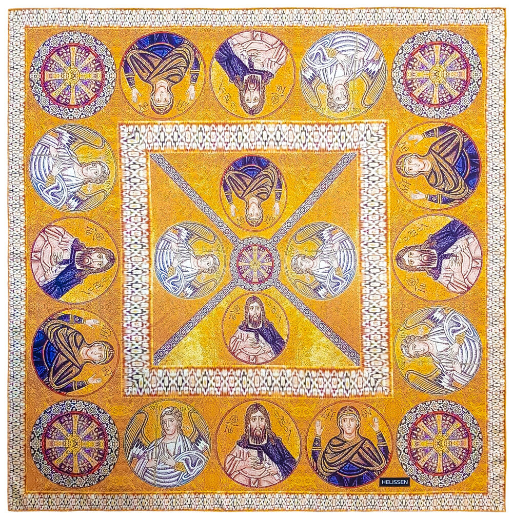 Silk Head Scarf (Mosaic) for sale