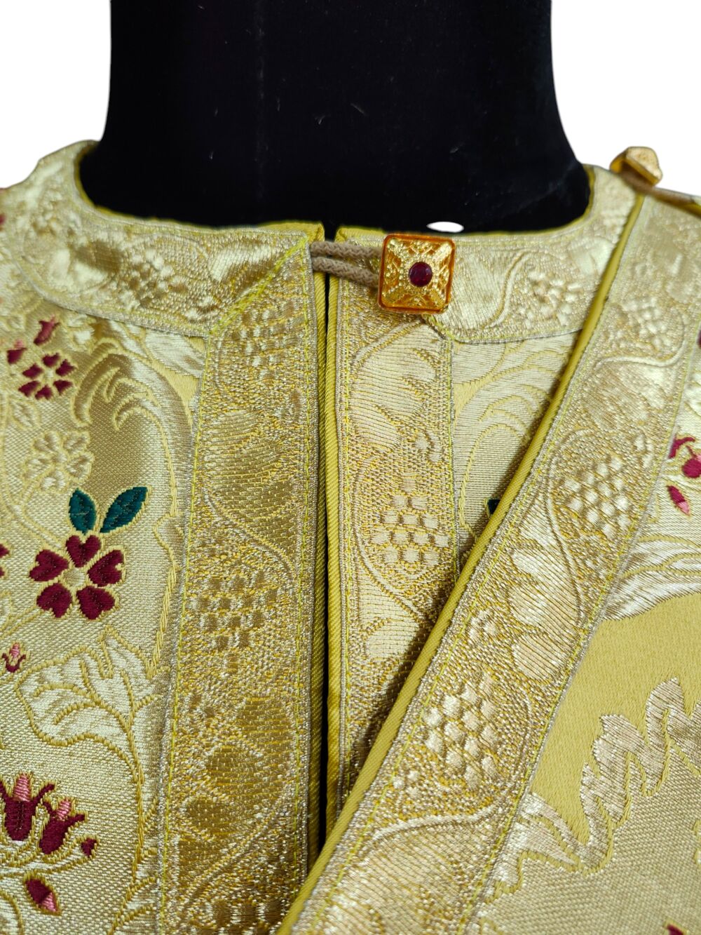 Yellow deacon's vestment with double orarion buy