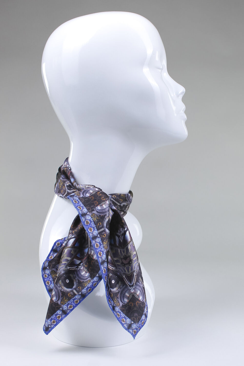 Silk Head Scarf (Kyiv Pechersk Lavra black)