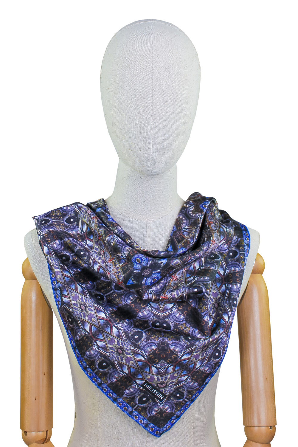 Silk Head Scarf (Kyiv Pechersk Lavra black)