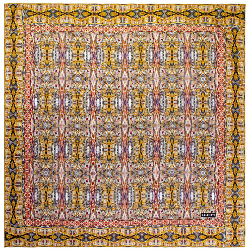 Head Scarf for women (Kyiv Pechersk Lavra pink and gold) for sale