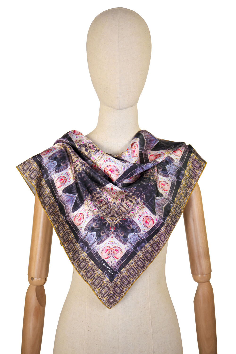 Silk Headscarf (Kyiv Pechersk Lavra dark)