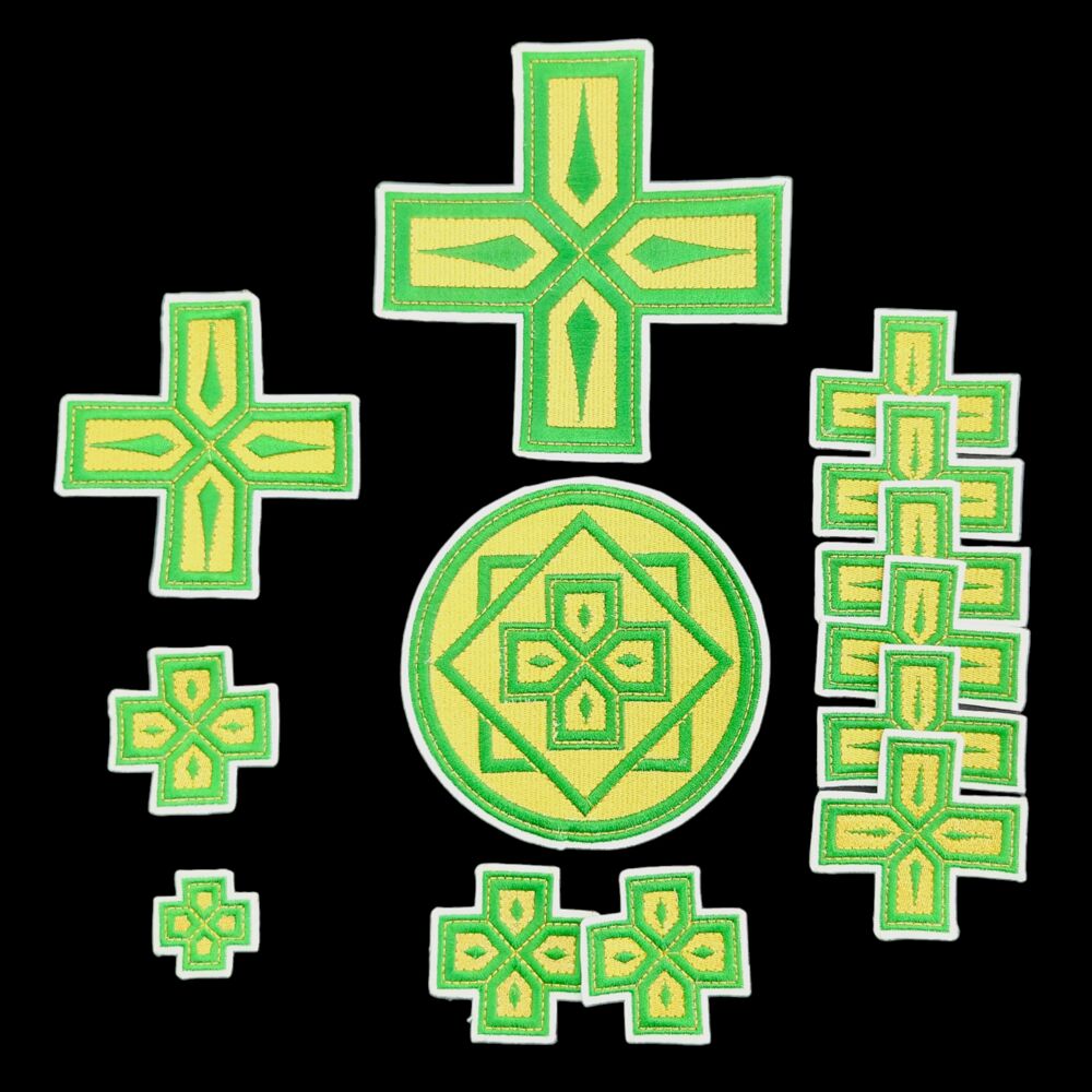 Set of embroidered crosses (Ostrozhsky)