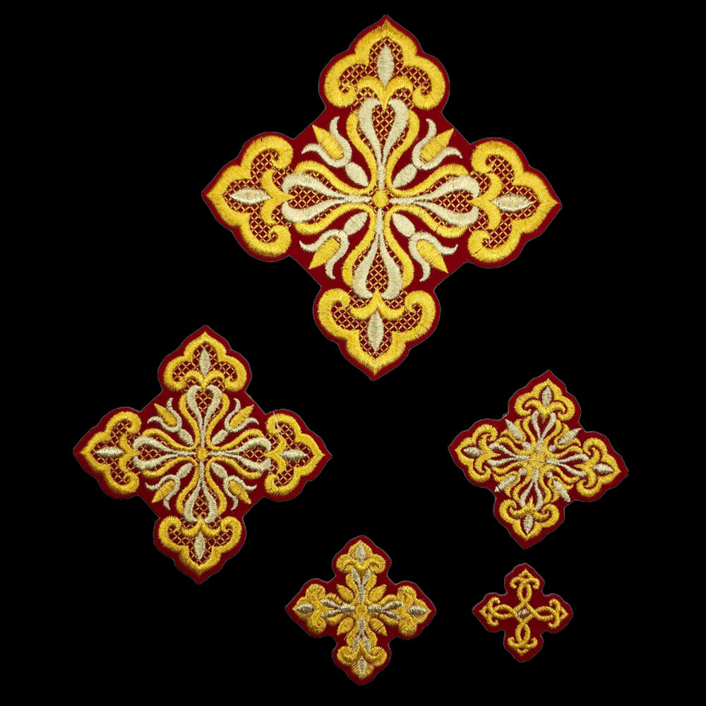 Crosses for priest Greek style vestments (Tulip)