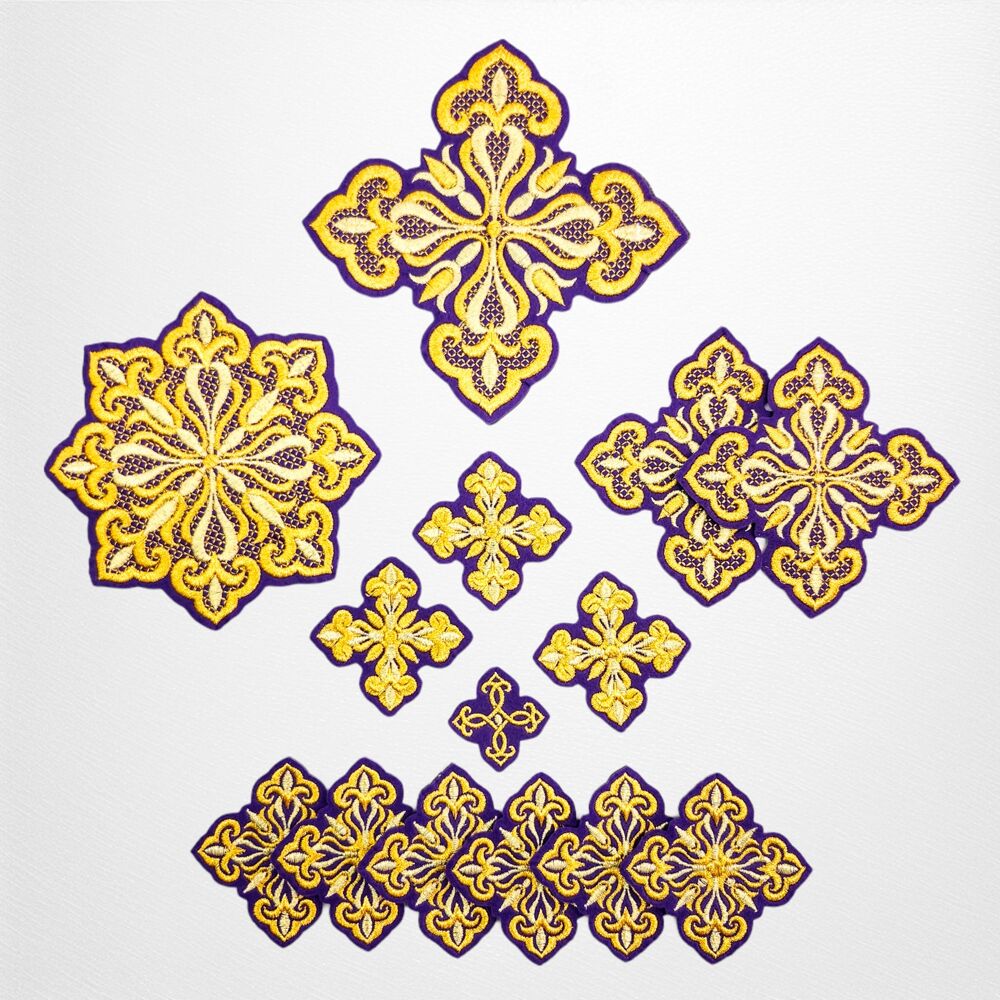 Crosses for priest vestments (Tulip)