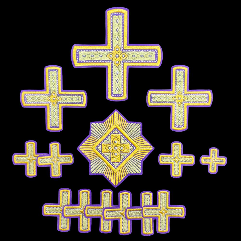 Poltava crosses for priest's vestments