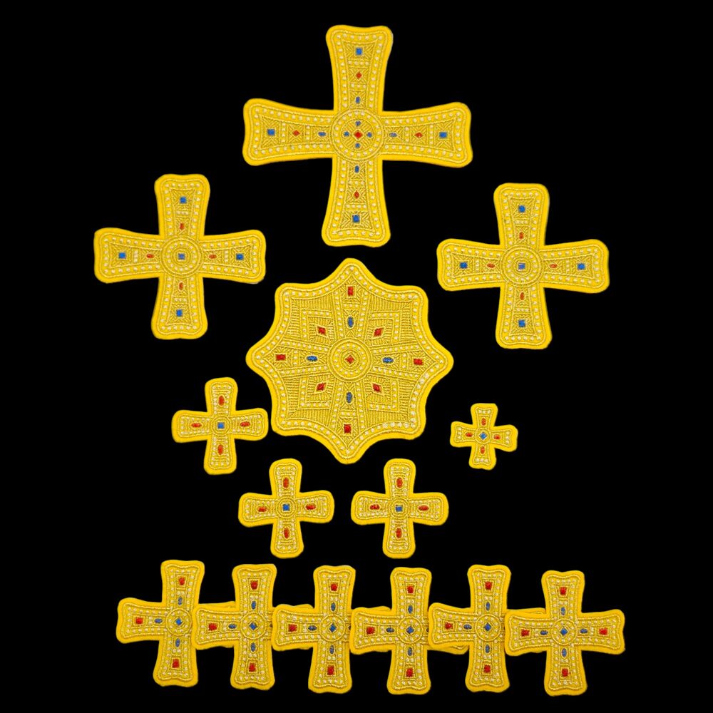 Crosses for sewing priestly vestments (Gems)