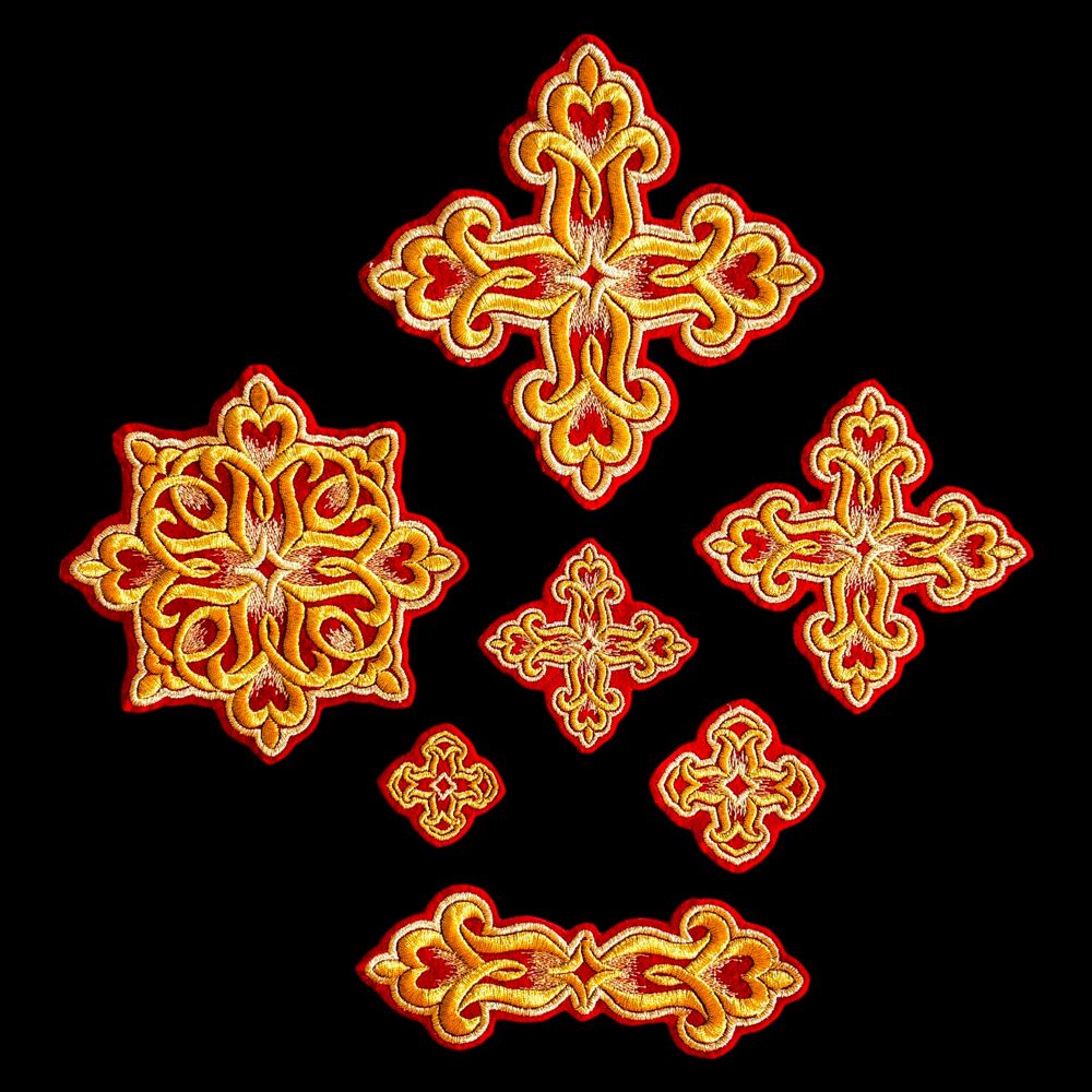 Embroidered bishop's crosses (Bethlehem)