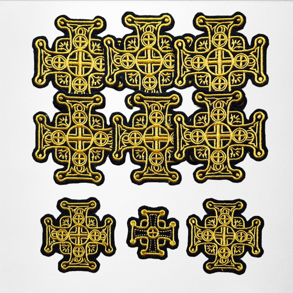 Crosses embroidered for chaplain (Oranta)