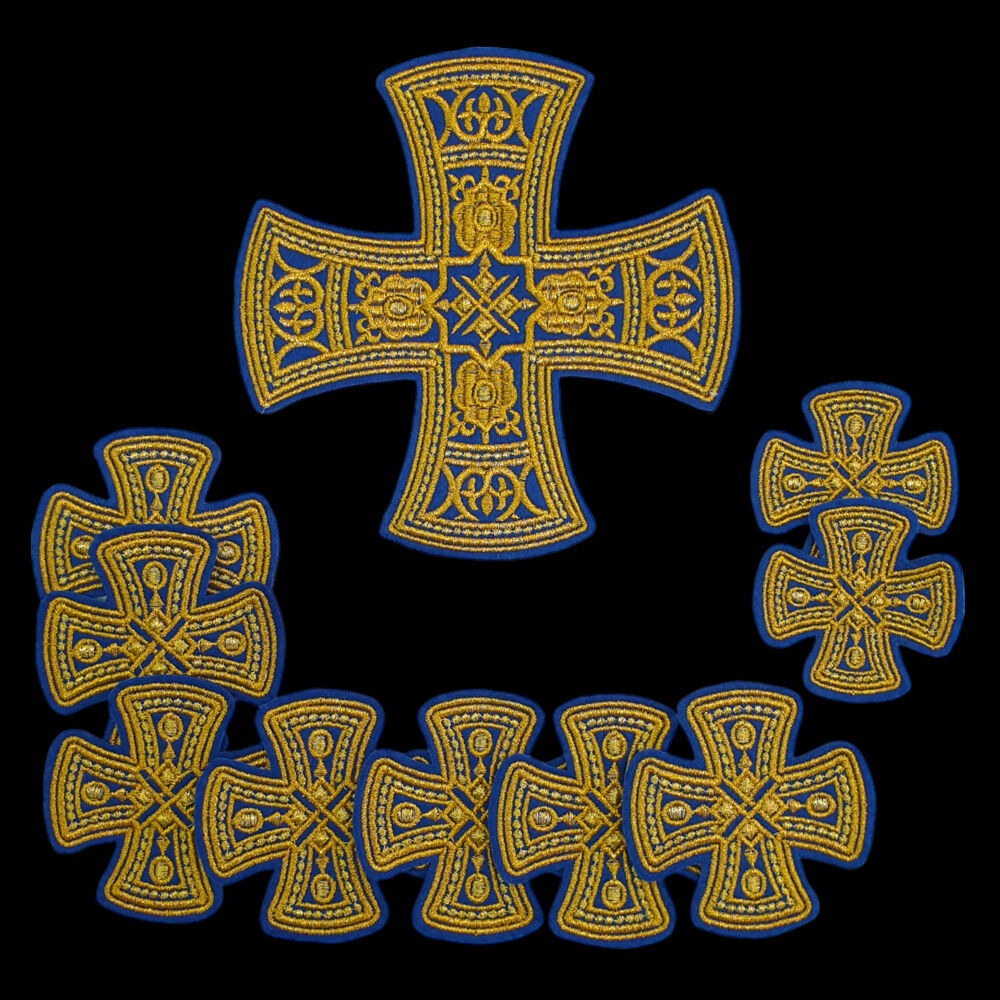 Embroidered crosses for vestments of the deacon (Transfiguration)