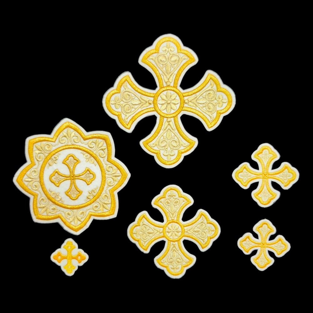 Embroidered priestly crosses (Epiphany)