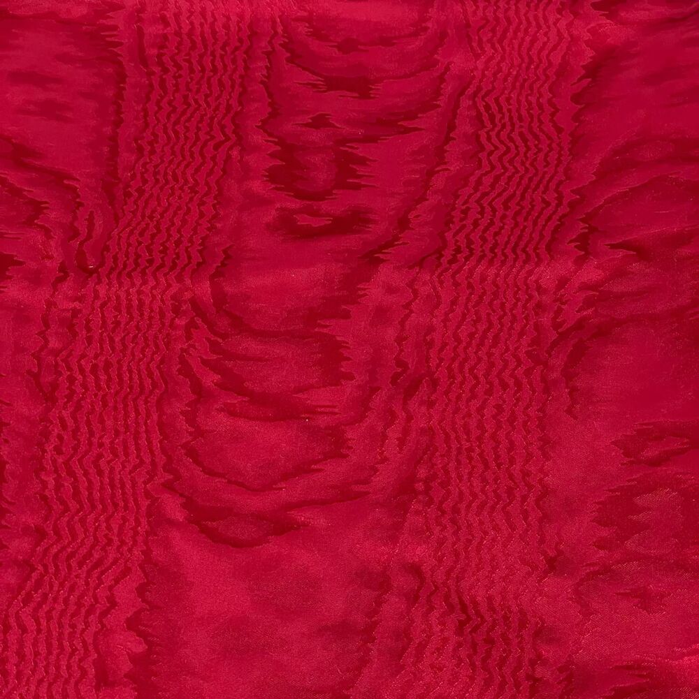 Moire for temple vestments red