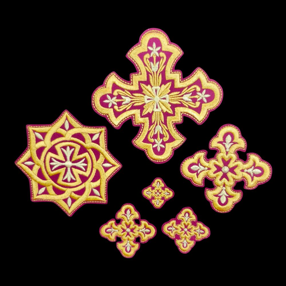 Set of Bishop's Crosses (Floral)