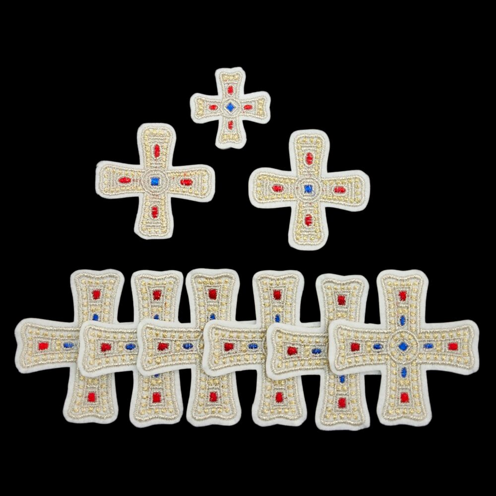 Set of crosses (Gems) for epitrachelion and cuffs