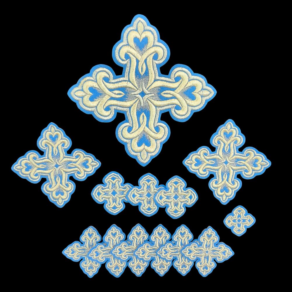 Set of crosses (Bethlehem) for Greek vestments