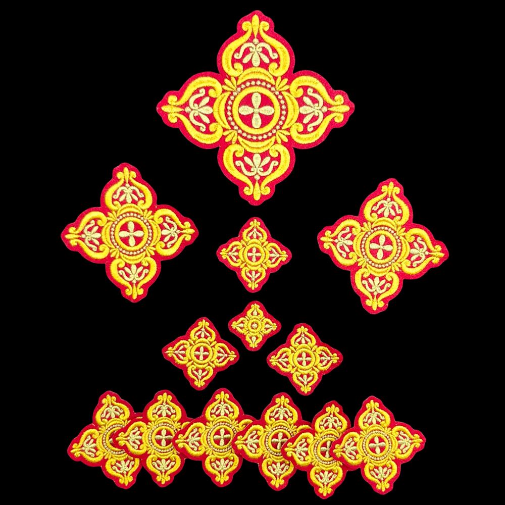 Set of crosses (Tsar Grad) for vestments of a priest