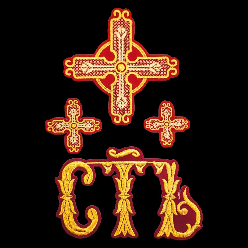 Set of crosses for vestments of the protodeacon (Candlemas)