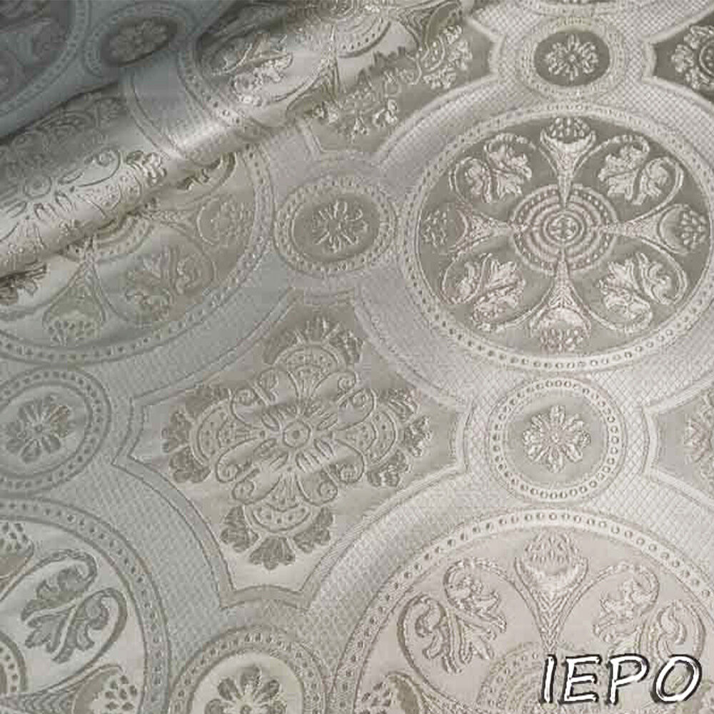 Church brocade white with silver (Drevlyanskaya)