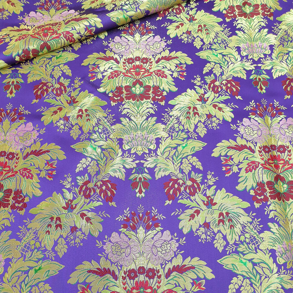 Church brocade for church vestments (Blooming Garden)