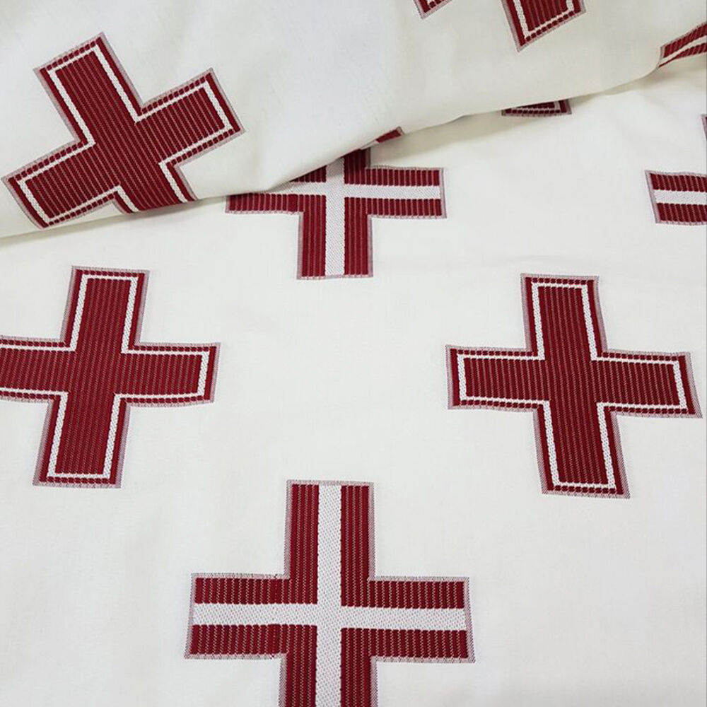 Church fabric for hot weather vestment (Side)