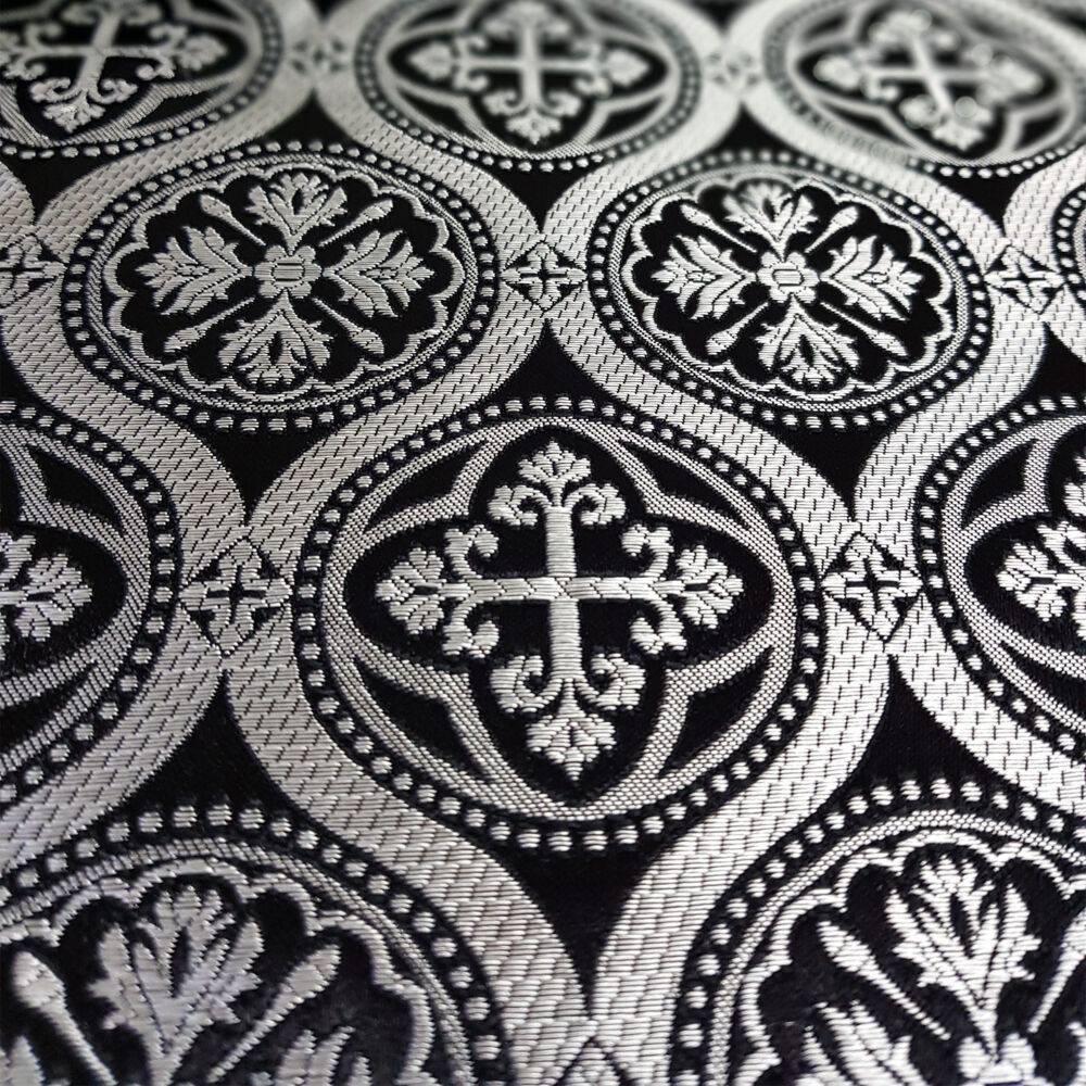 Fabrics for vestments black P01-2000/2074