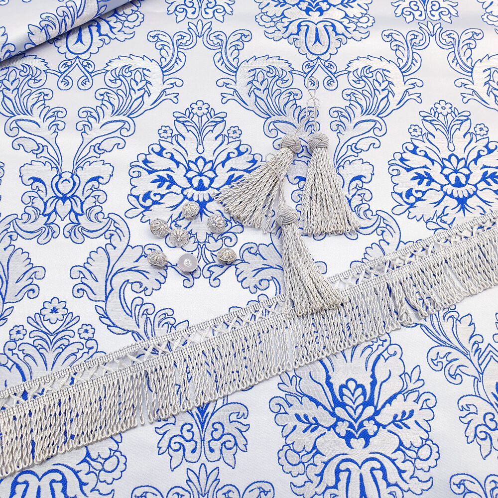 Brocade for vestements with silver (Knyazna) for sale