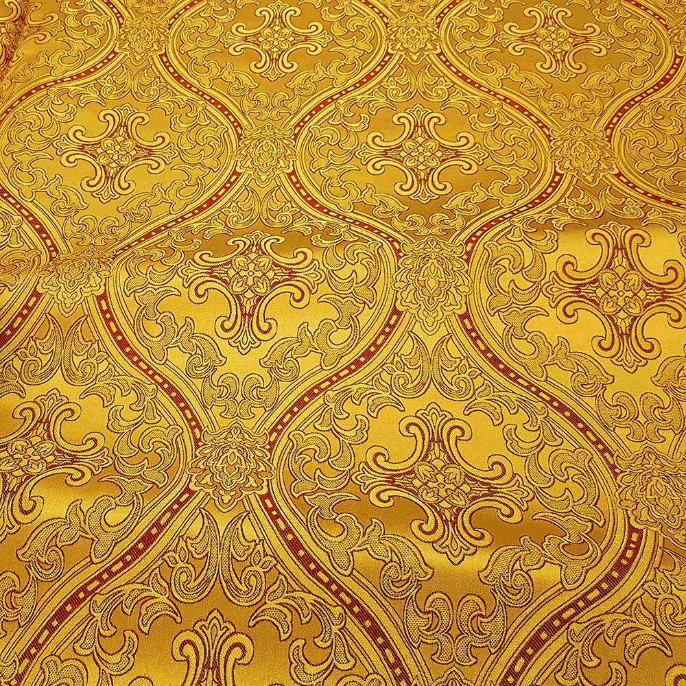 Brocade with metal thread yellow (Lavra)