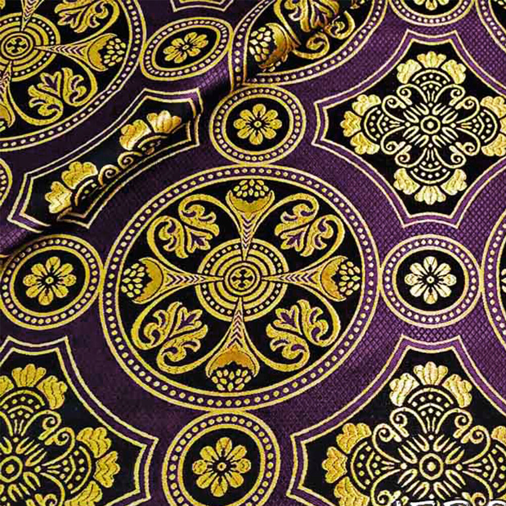 Violet brocade for vestments (Drevlyanskaya)