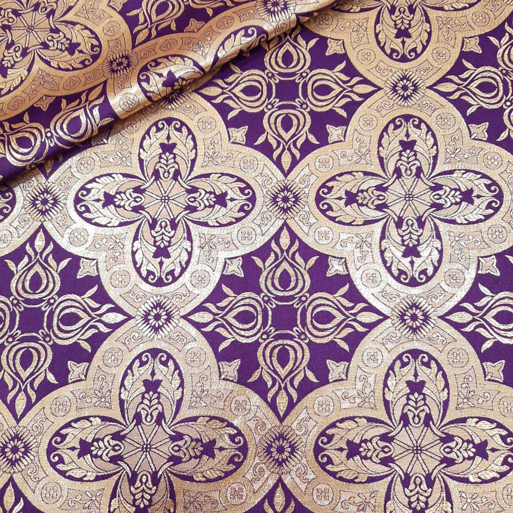 Greek purple brocade P01-40000/40057