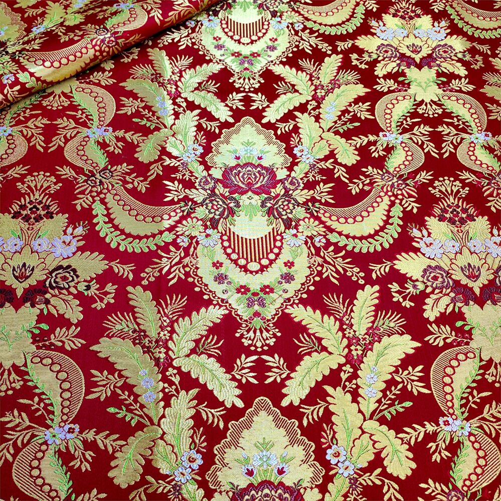 Greek Brocade red (Pavel Rose)