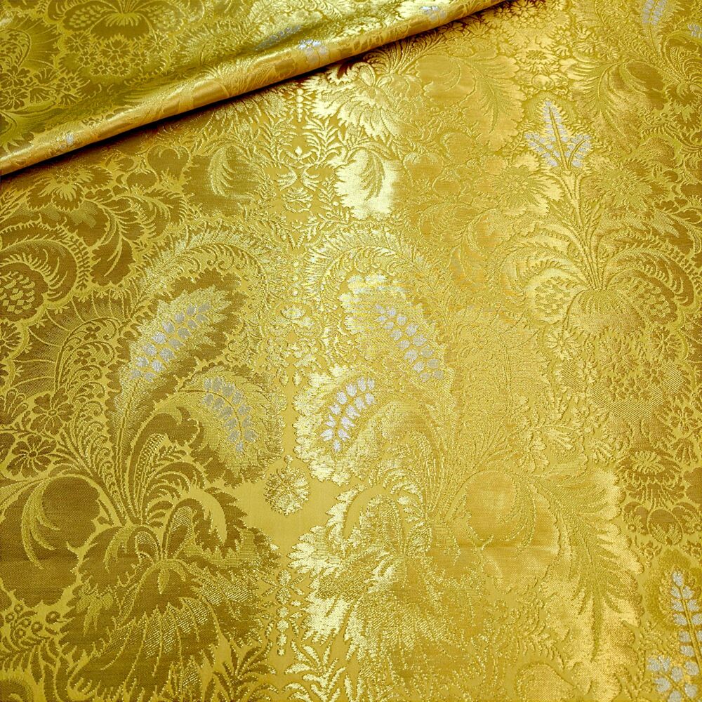 Yellow brocade (Lacemaker) (width 260 cm)