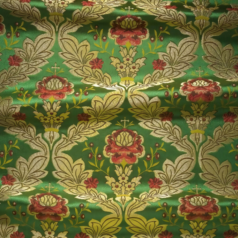 Brocade with floral pattern (Azalea)