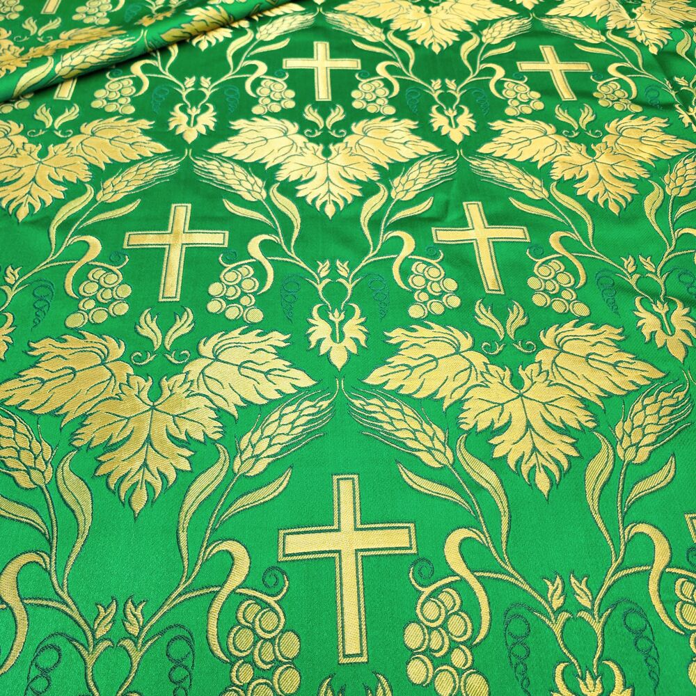 Green brocade for vestments (Chigirinskaya)