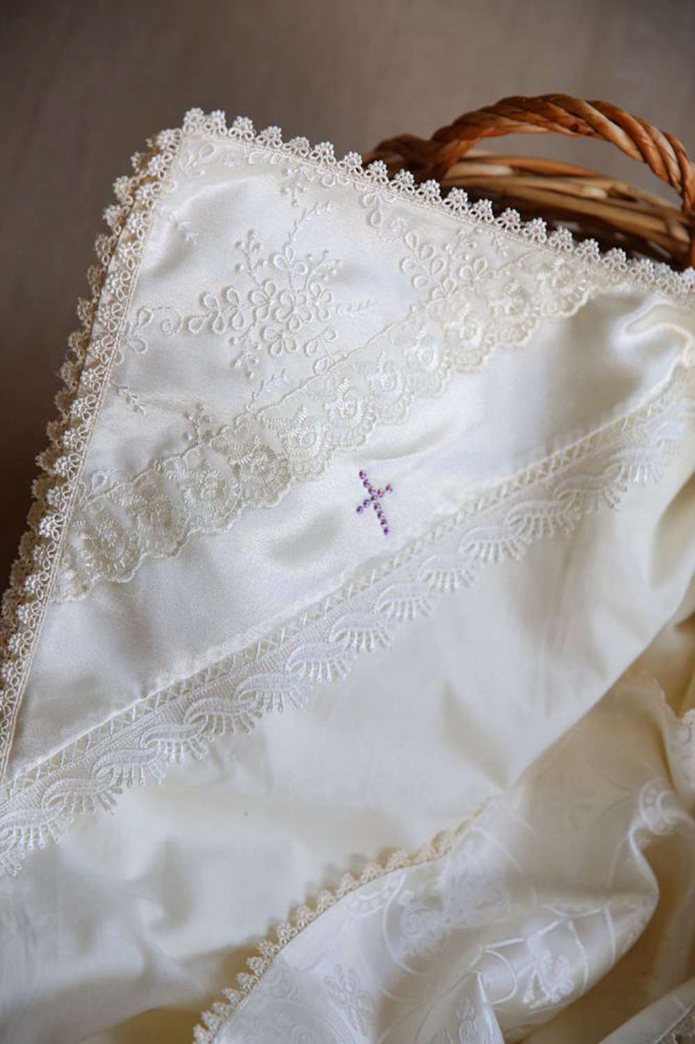 Baptism, christening set (Primrose) Greek fabric