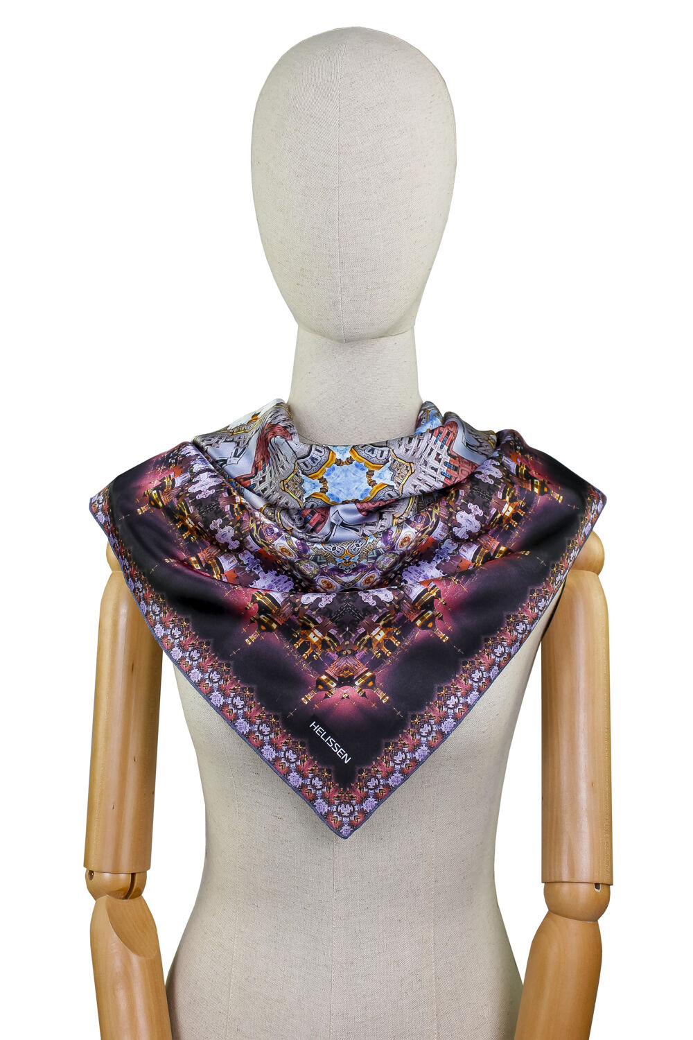 Silk Head Scarf (Kyiv Pechersk Lavra day and night)