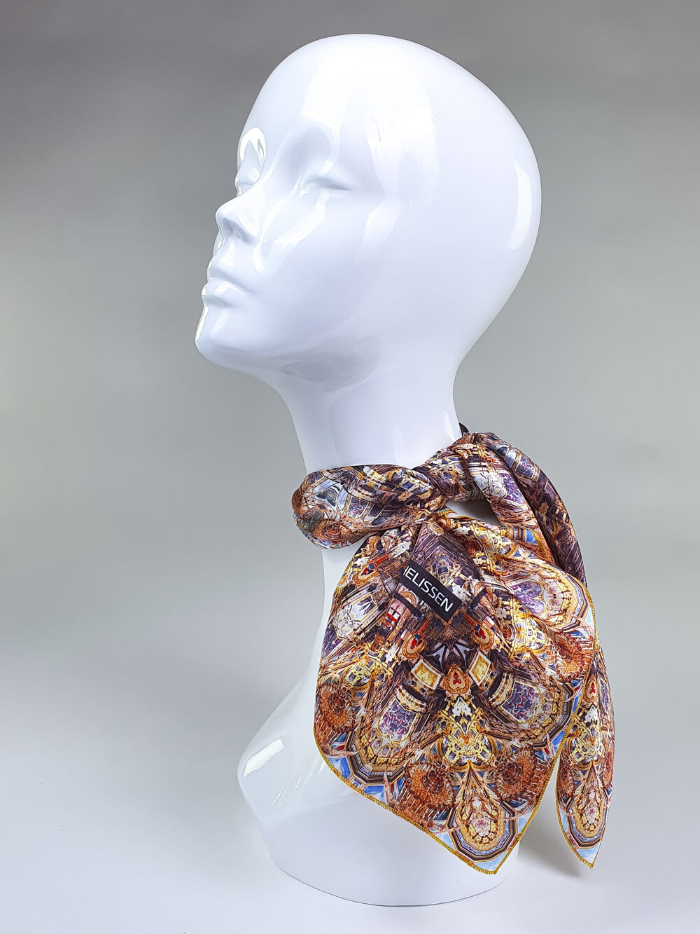 Silk Head Scarf (Pochayiv Lavra 4 designs)