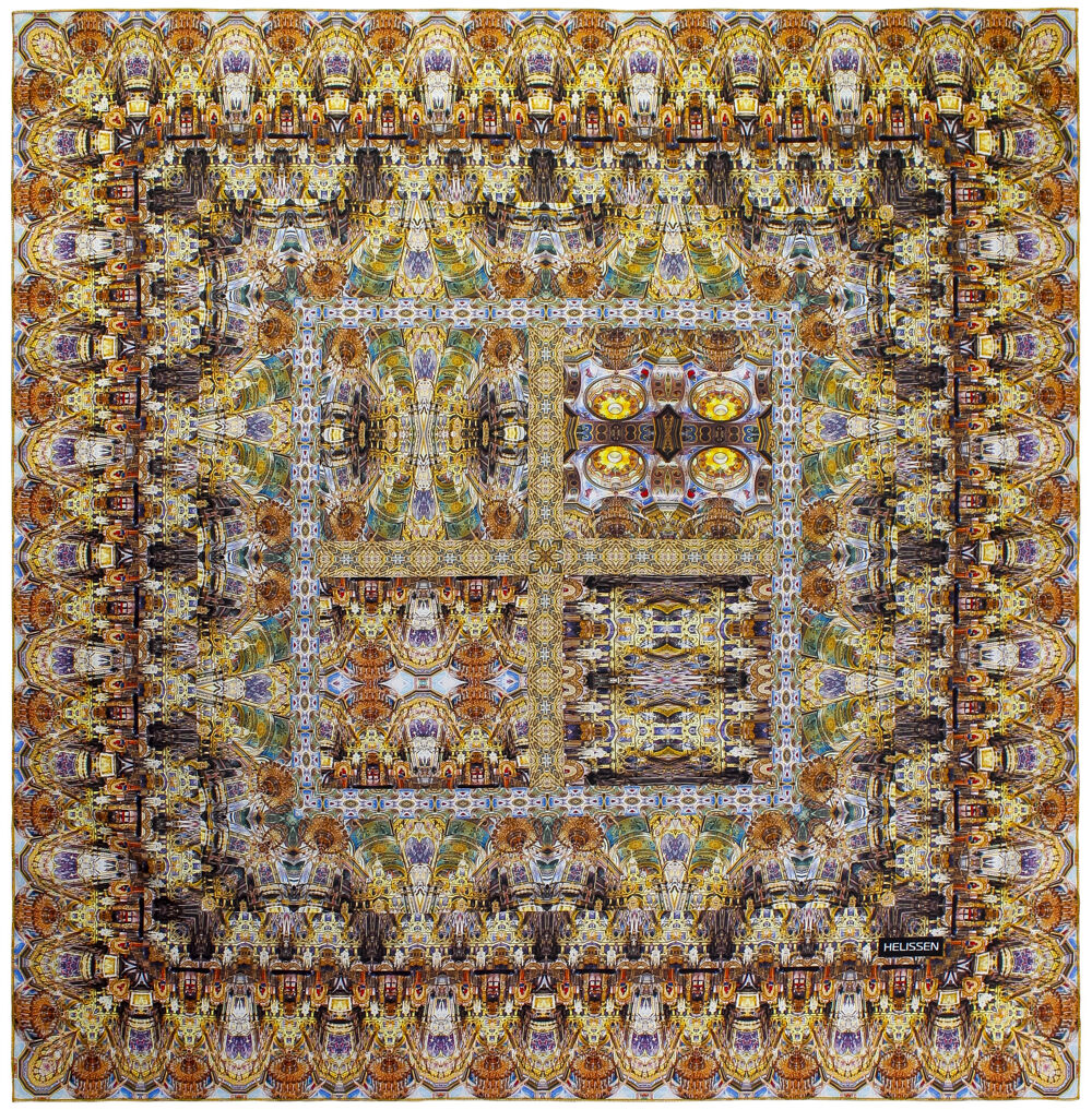 Silk Head Scarf (Pochayiv Lavra 4 designs) for sale