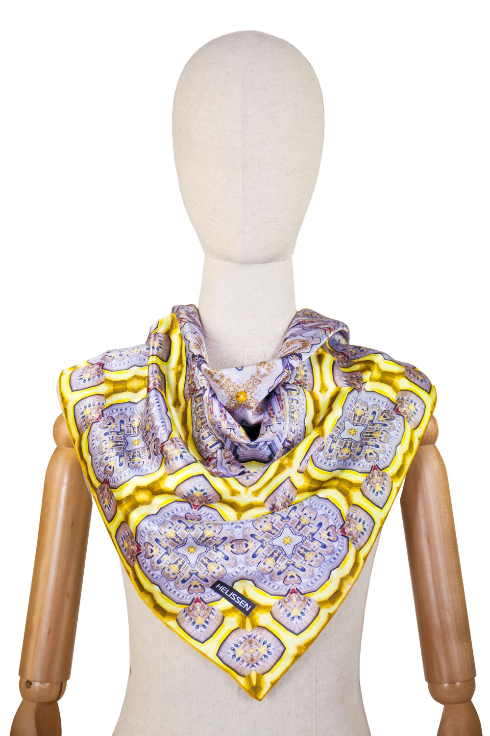 Head Scarf for women (Kyiv Pechersk Lavra gold and white)