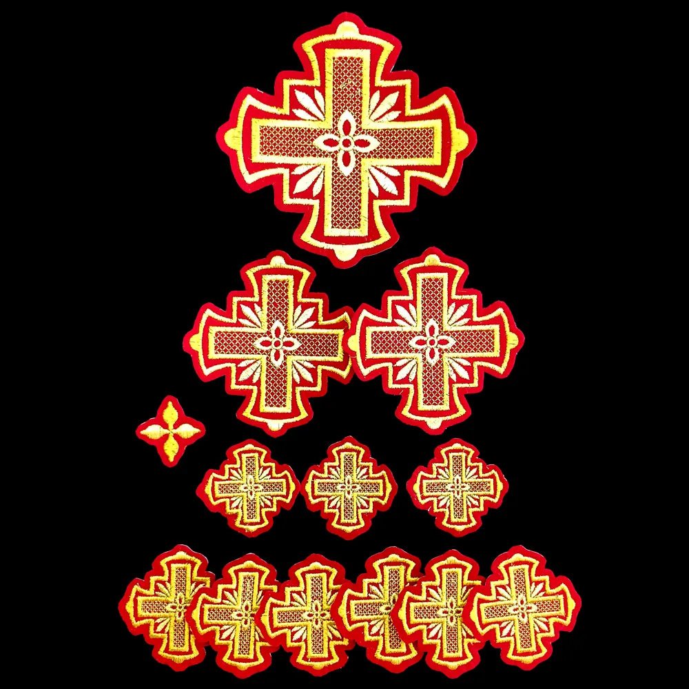 Set of crosses for Greek vestments (Arsenios)
