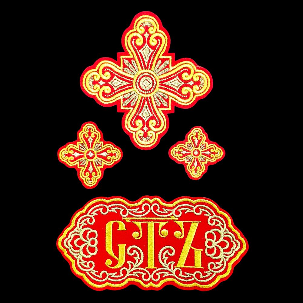 Вышитые кресты для облачения протодиакона «Введенские»