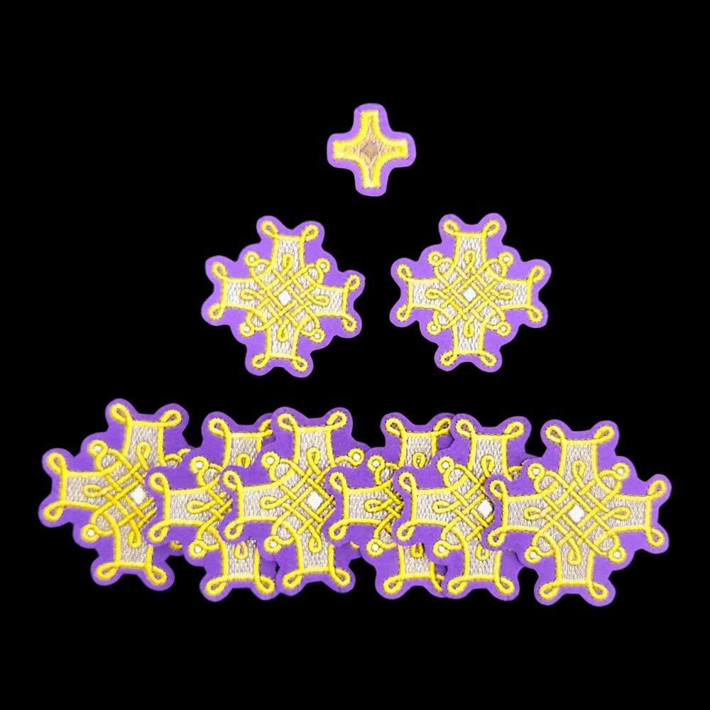Набір хрестів для епітрахілі та поручей «Французькі»