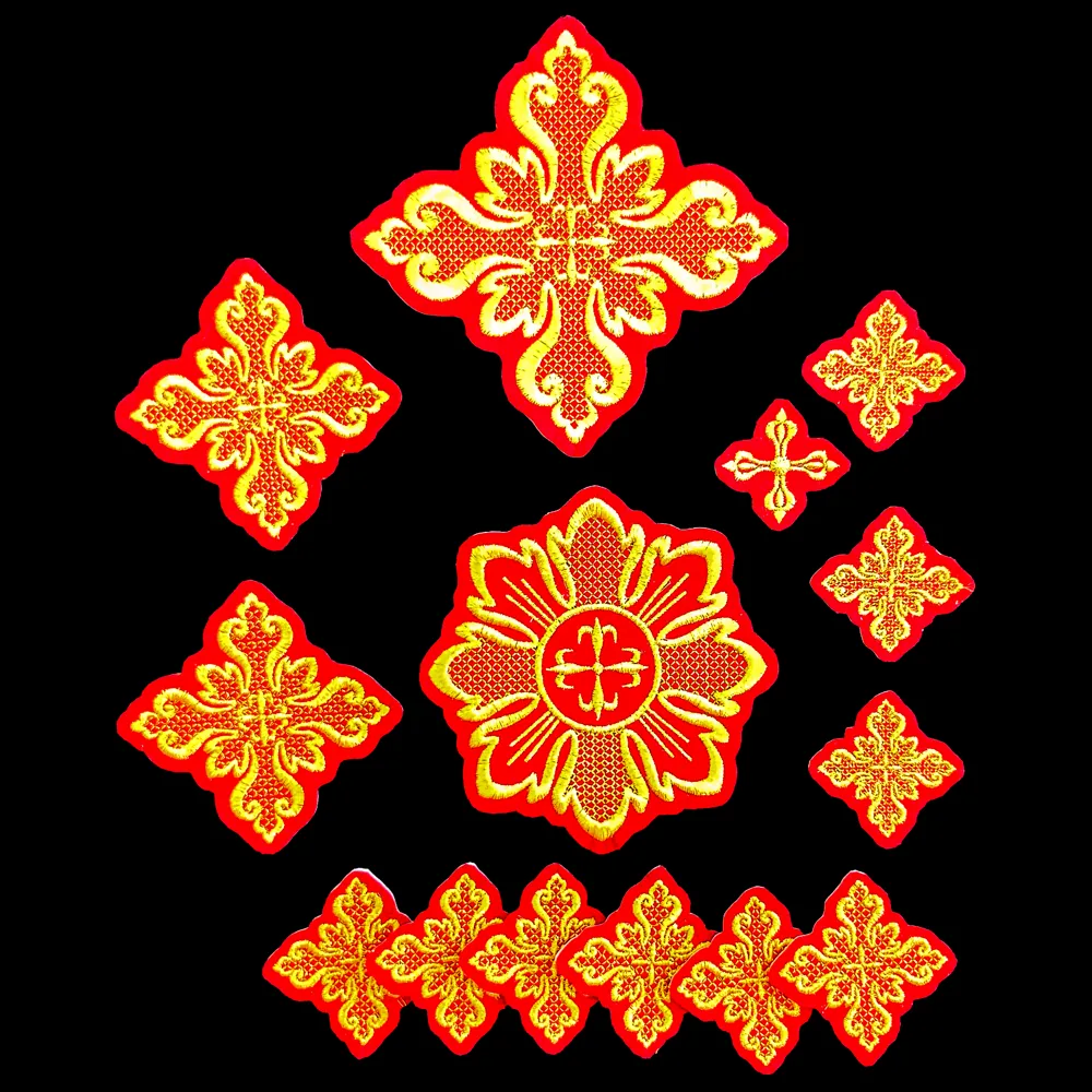 Set of embroidered crosses for the priest (Kyiv)