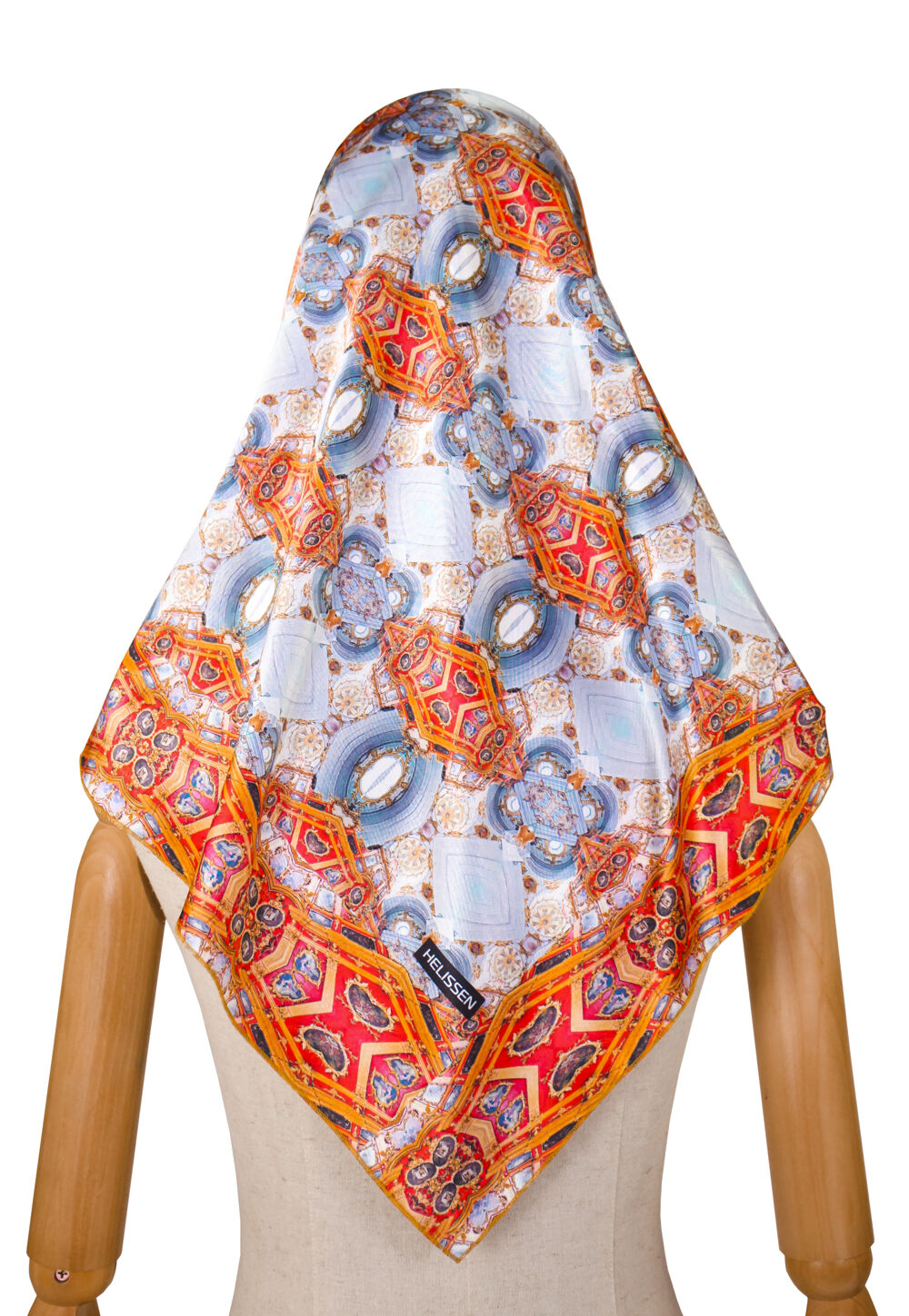 Silk Headscarf (St Andrew's Church red)