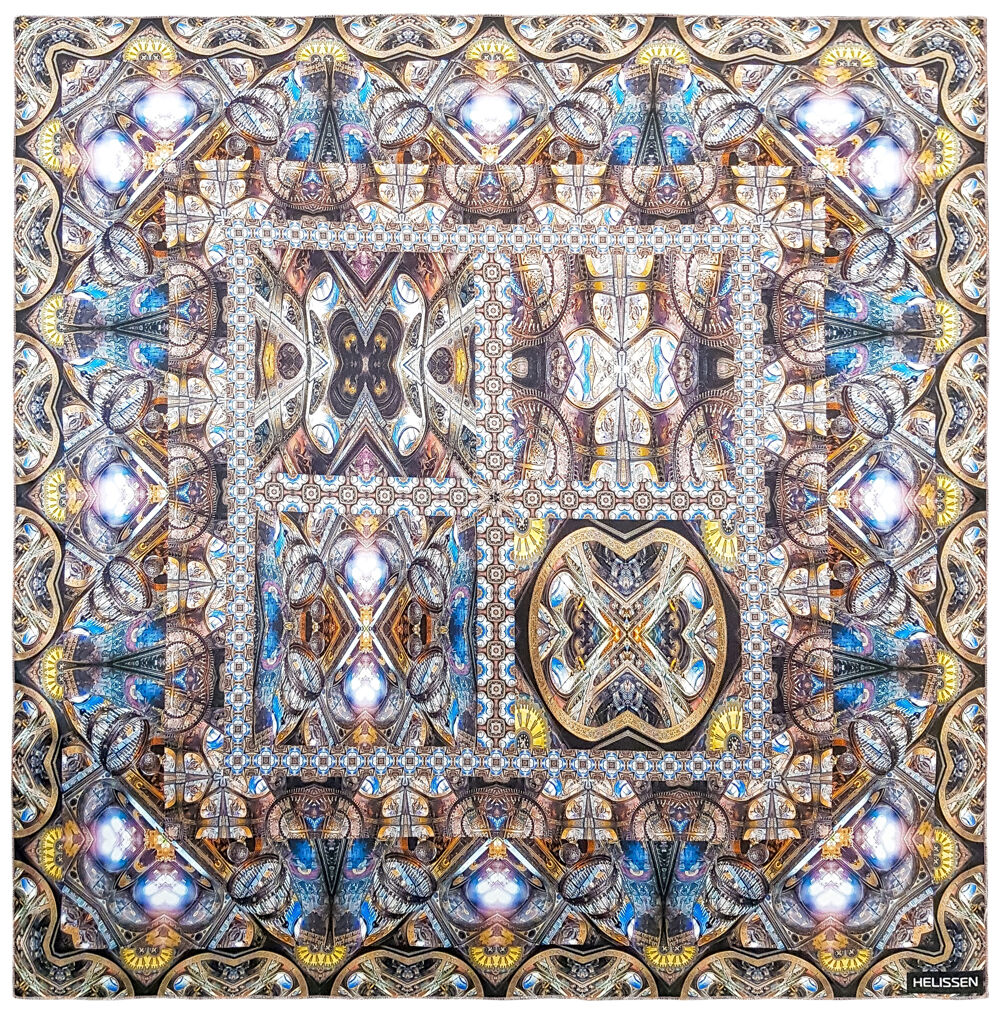 Silk Headscarf (St Volodymyr's Cathedral 4 designs) for sale