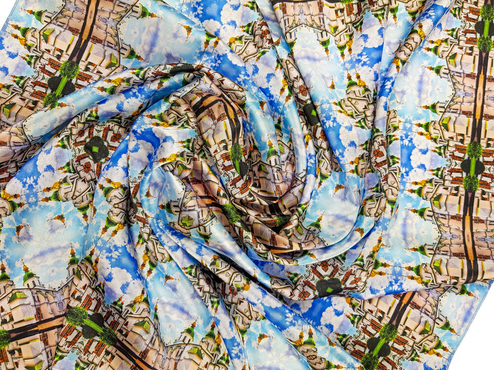 Silk Headscarf (Saint Sophia Cathedral sky) Orthodox