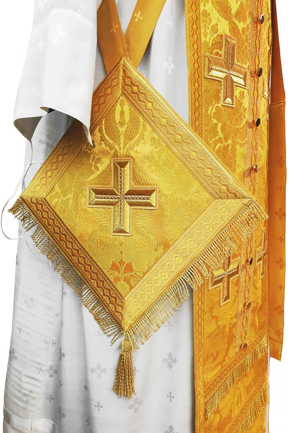 Old Believers Vestment of Priest yellow liturgical vestments