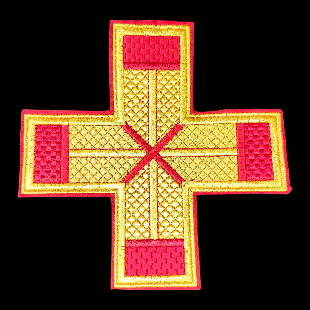 The Dormition Cross for the vestments of a sexton