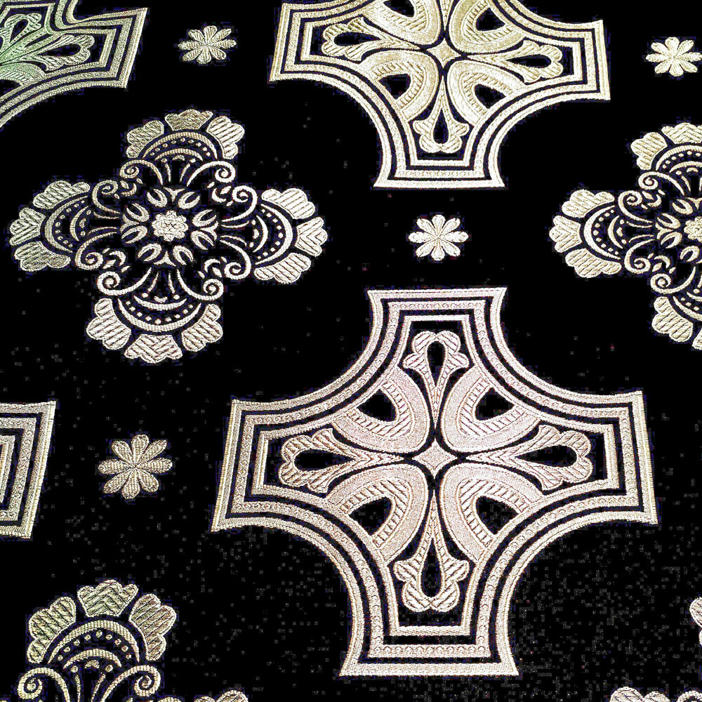 Fabric black with silver (Lagoda)