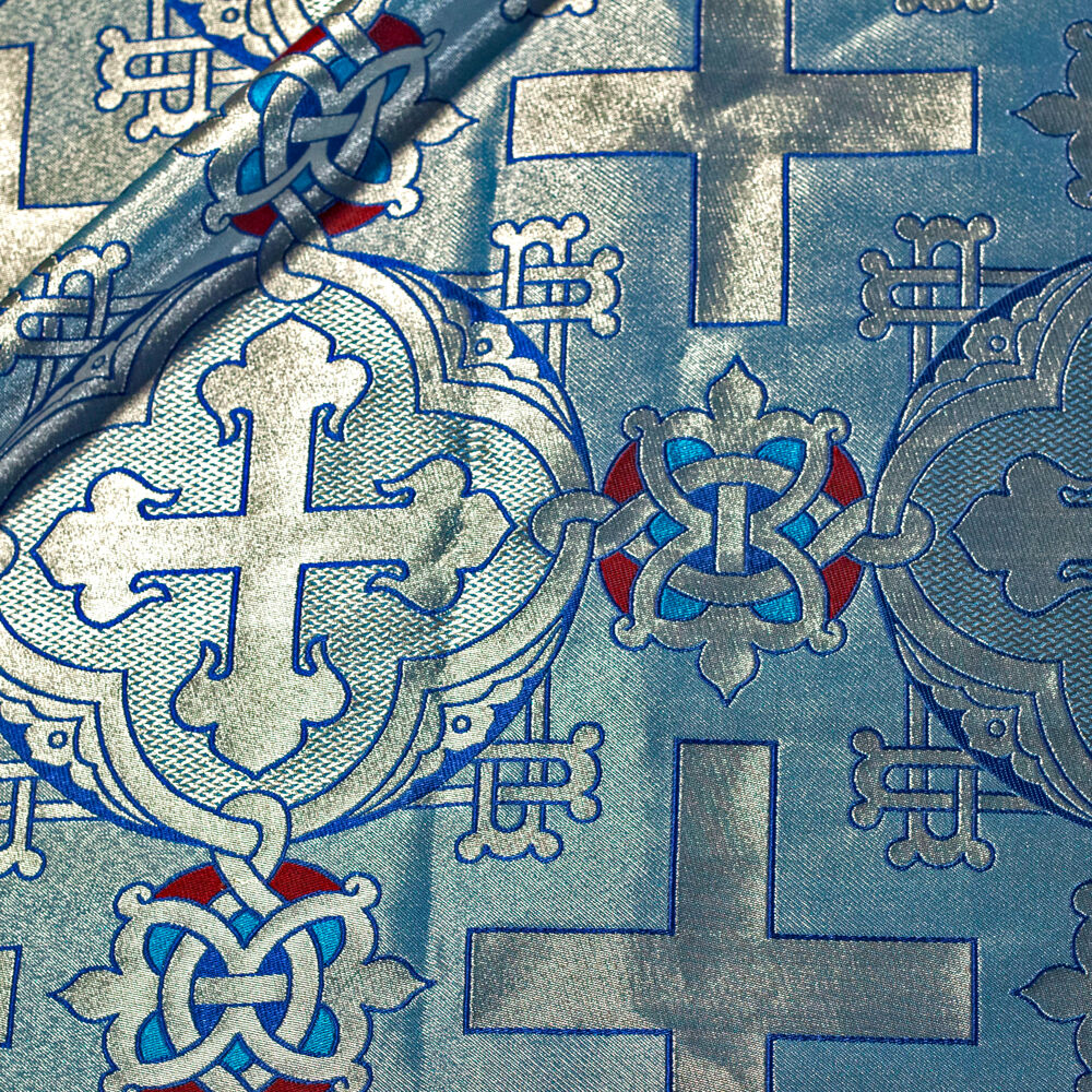 Greek Fabric skyblue (Alexandrian Cross)