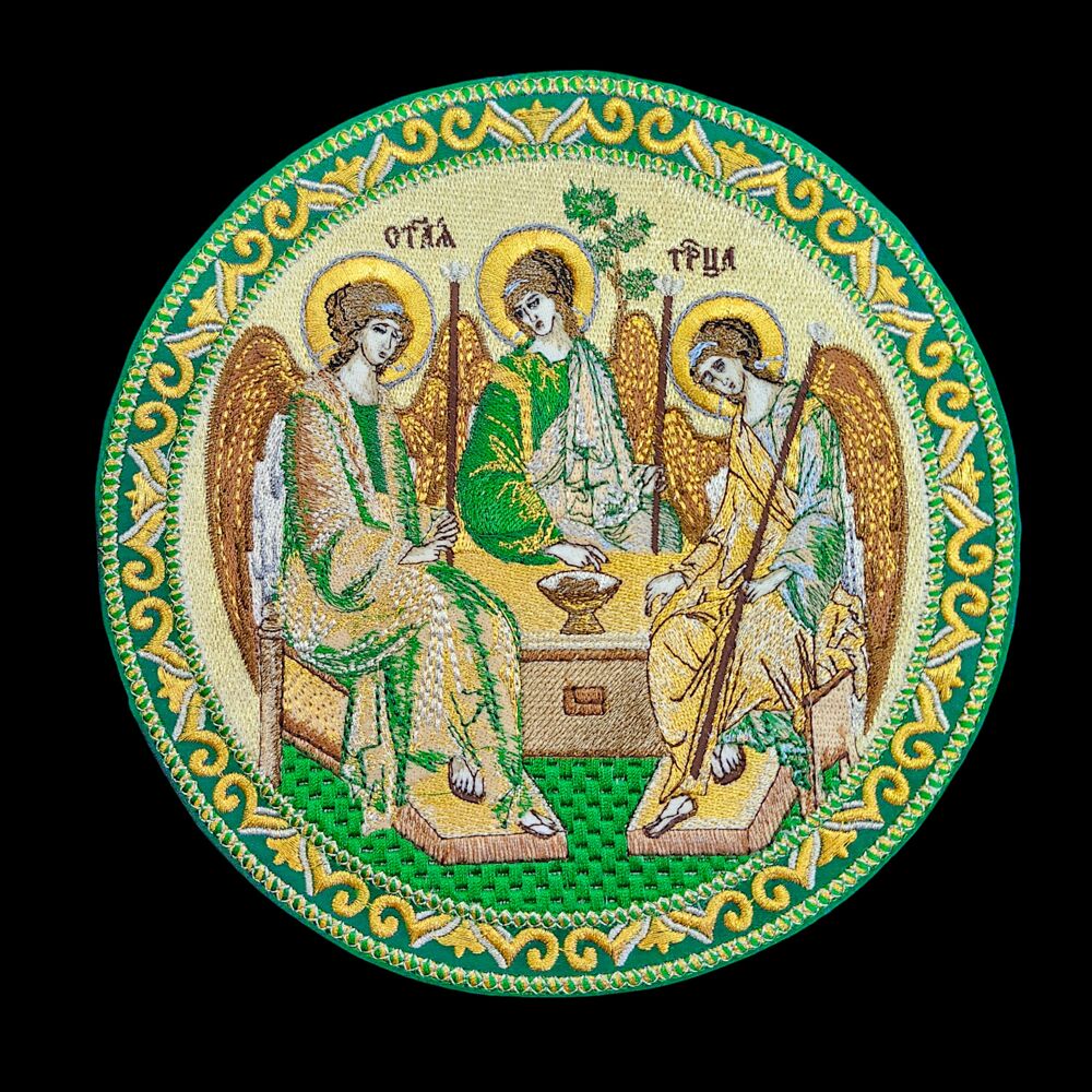 Embroidered icon on the shoulder strap (Trinity)